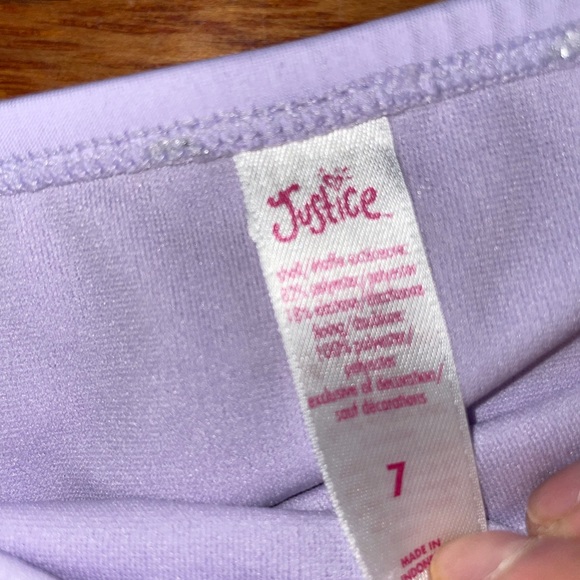 Purple Justice swim two piece size 7 - Picture 2 of 4
